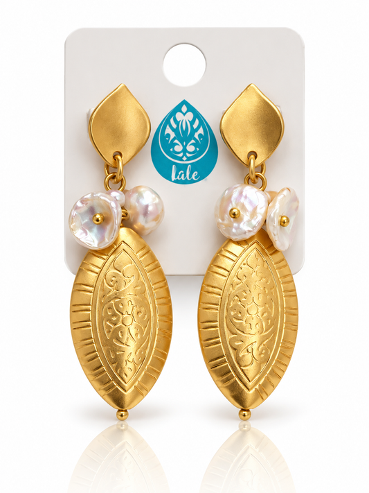 Mural & Nácar Earrings- T64