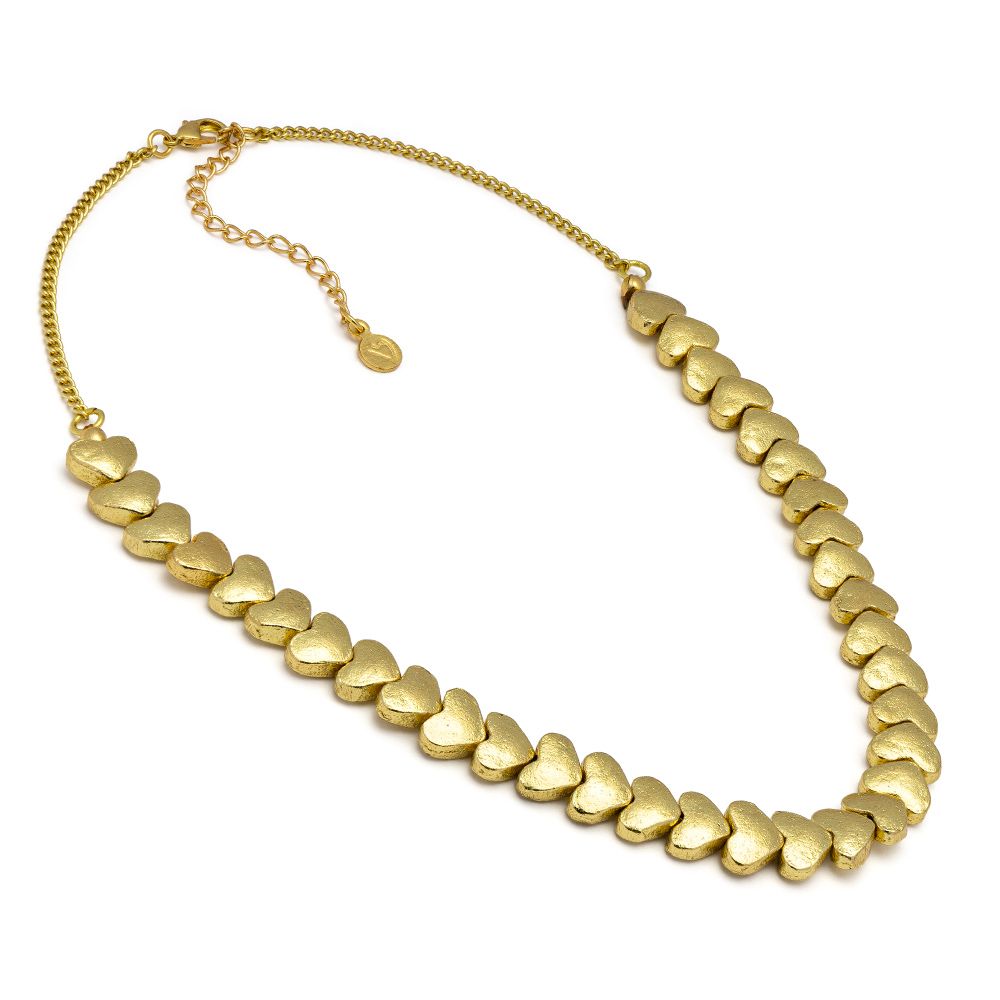 Heart Brass Choker- B84