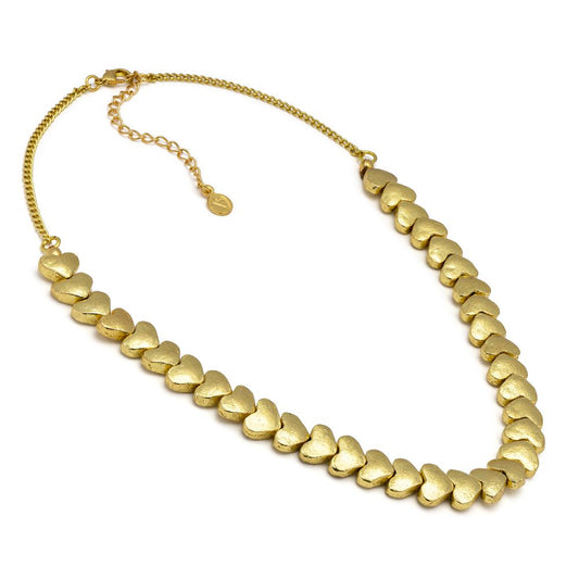 Heart Brass Choker- B84
