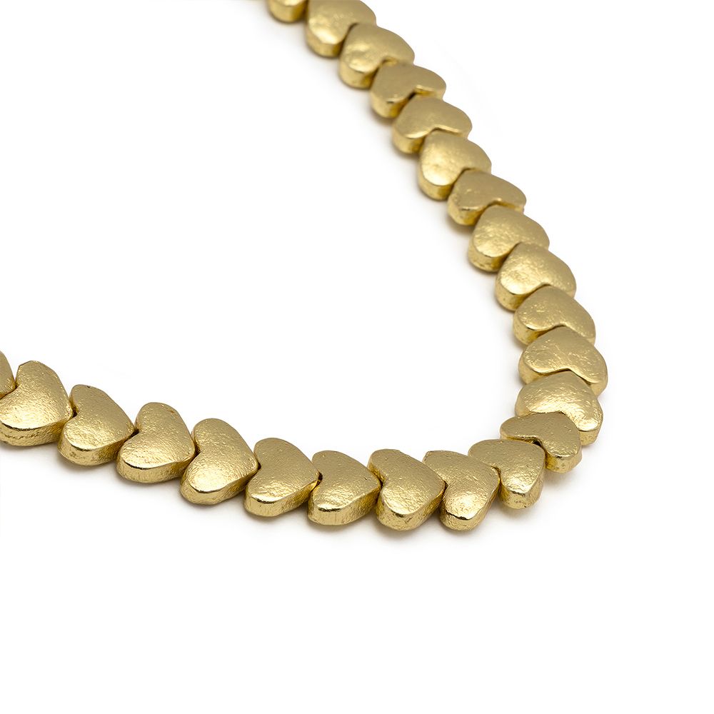 Heart Brass Choker- B84