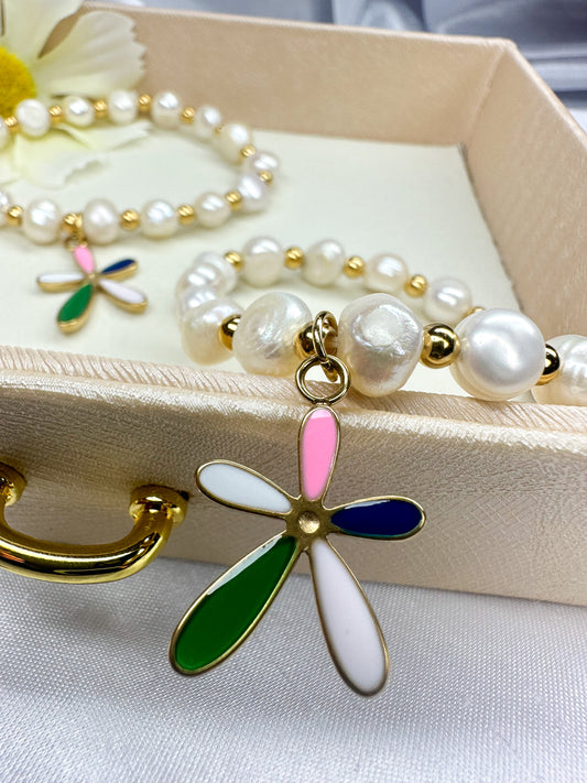 Daisy and Pearl Bracelet-S09