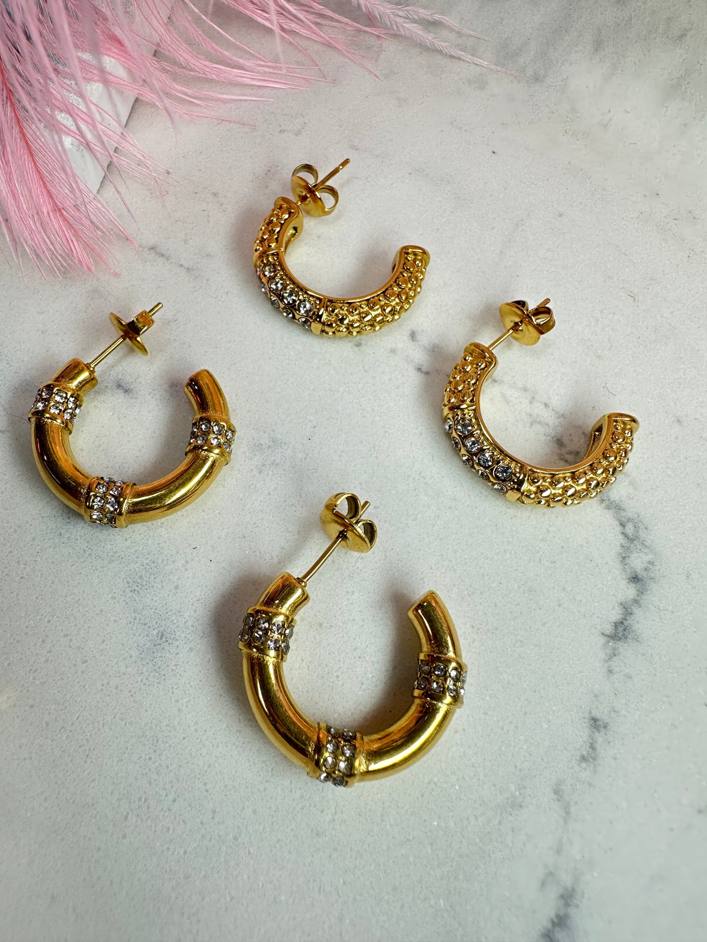 Unique Hoops Earrings- S223