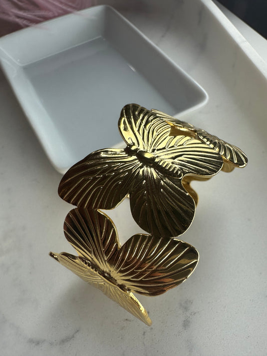 Steel Butterfly Cuff- S010