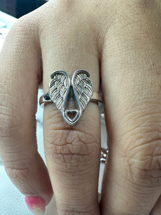 Wings and Love 925 S. Silver- size 6