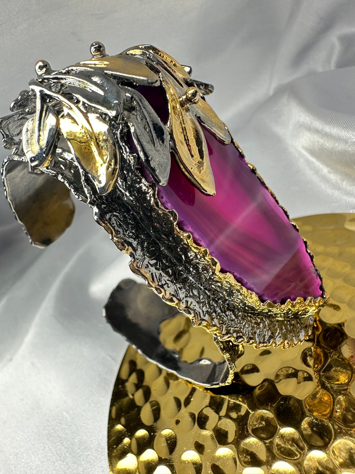 Magenta Quartz Cuff